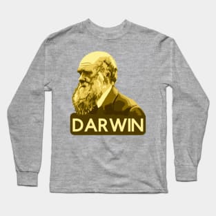 Charles Darwin Portrait Long Sleeve T-Shirt